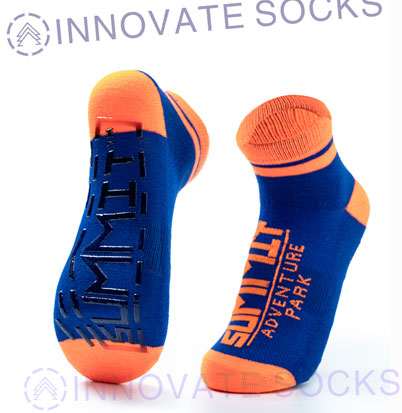 Top Ankle Anti Skid Grip Trampoline Park Socks