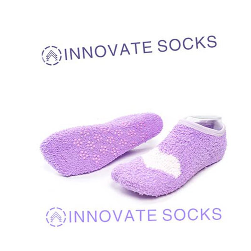 Coral Fleece met Bowknoop Indoor Cute Slipper Socks