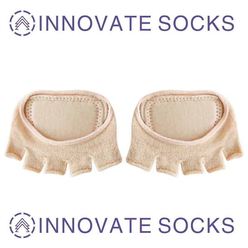 Vijf Toe Women's Cotton Thin Socks With Glue and Paded Split Toe sokken