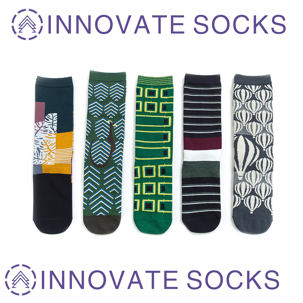 Creatieve Ab Socks links en rechts voet Mannen en vrouwen Literatuur en Art Snowflake Socks Custom Cotton Socks
