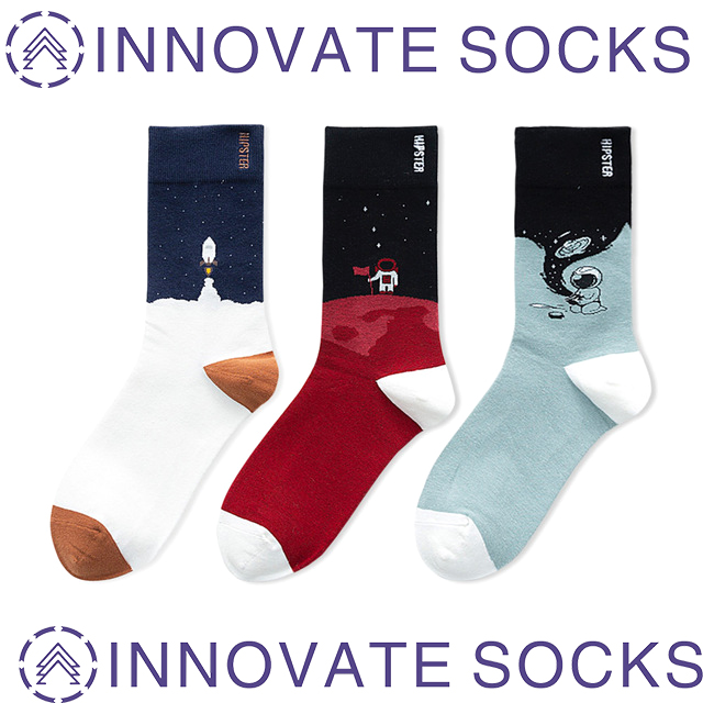 Mannen Trendy Astronaut Socks