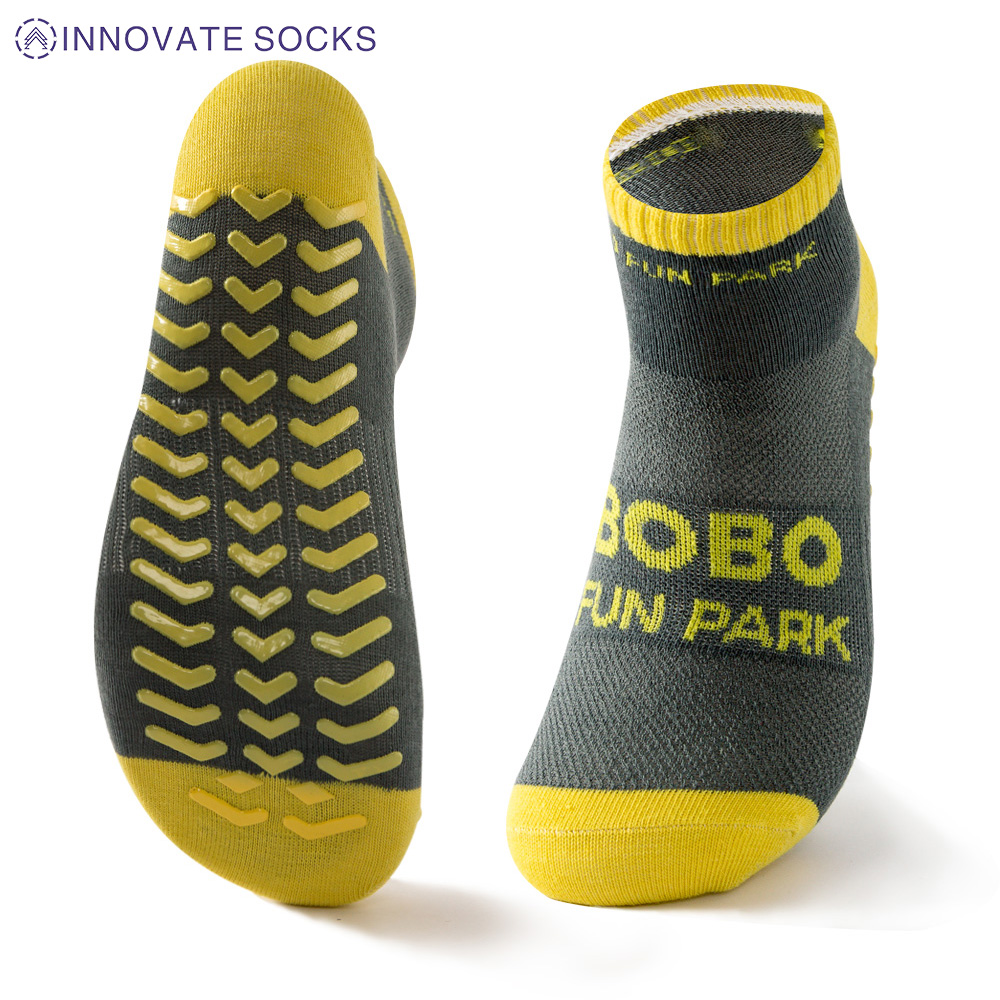 BOBO Ankle Anti Skid Grip Trappoline Park Socks